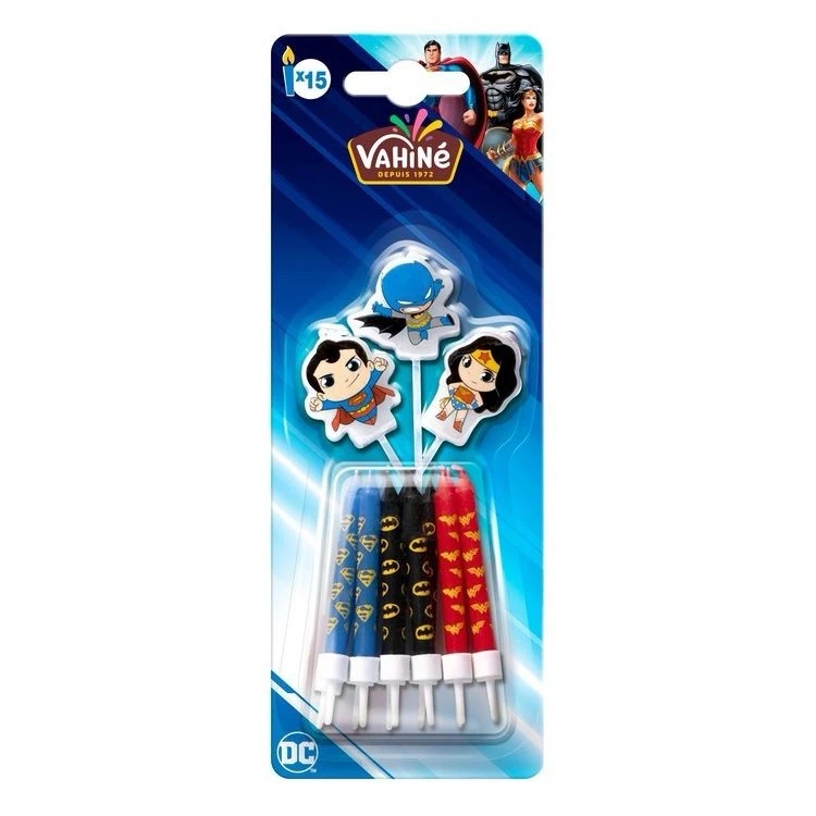 VAHINE bougie Super héros batman superman pour gâteau d'anniversaire - Photo 1/1