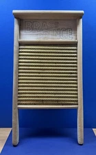 Vintage Washboard. With Inscription Personal History Vintage Display...
