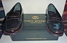 Marc Joseph Women's East Village Patent Leather Tortoise Loafers Sz 9.5