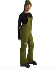 The North Face Freedom Insulated Bib Olive, Snowboard Ski, Womens Sz XL, NEW NWT