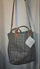 Thirty-One Casual Crossbody Tote Bag "Plaid About You" Retired NWT