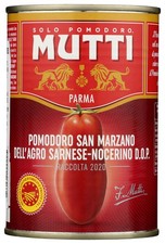 Tomates San Marzano pelados enteros Mutti lata de 14 OZ 6