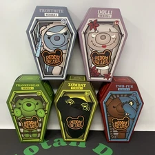 Deddy Bears Season 2 Complete Set Of 5 Plush In Coffin Frankenbear Zombat Dolli