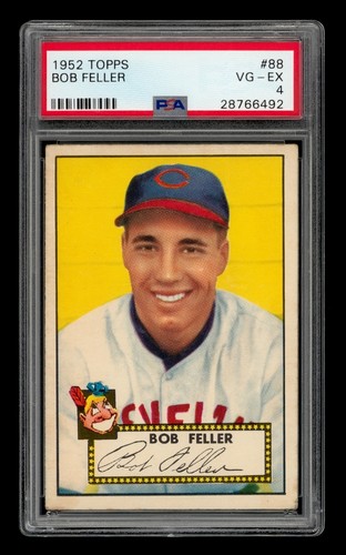 1952 Topps Set-Break # 88 Bob Feller PSA 4 VG-EX