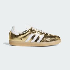 adidas Originals Samba Gold Metallic White KI5719 Women's Size oki