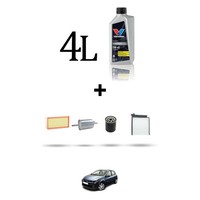 Hoffcar Service Kit 4 Filter Und 4L ÖL FüR Renault Clio III 2.0 16V 102Kw Ab