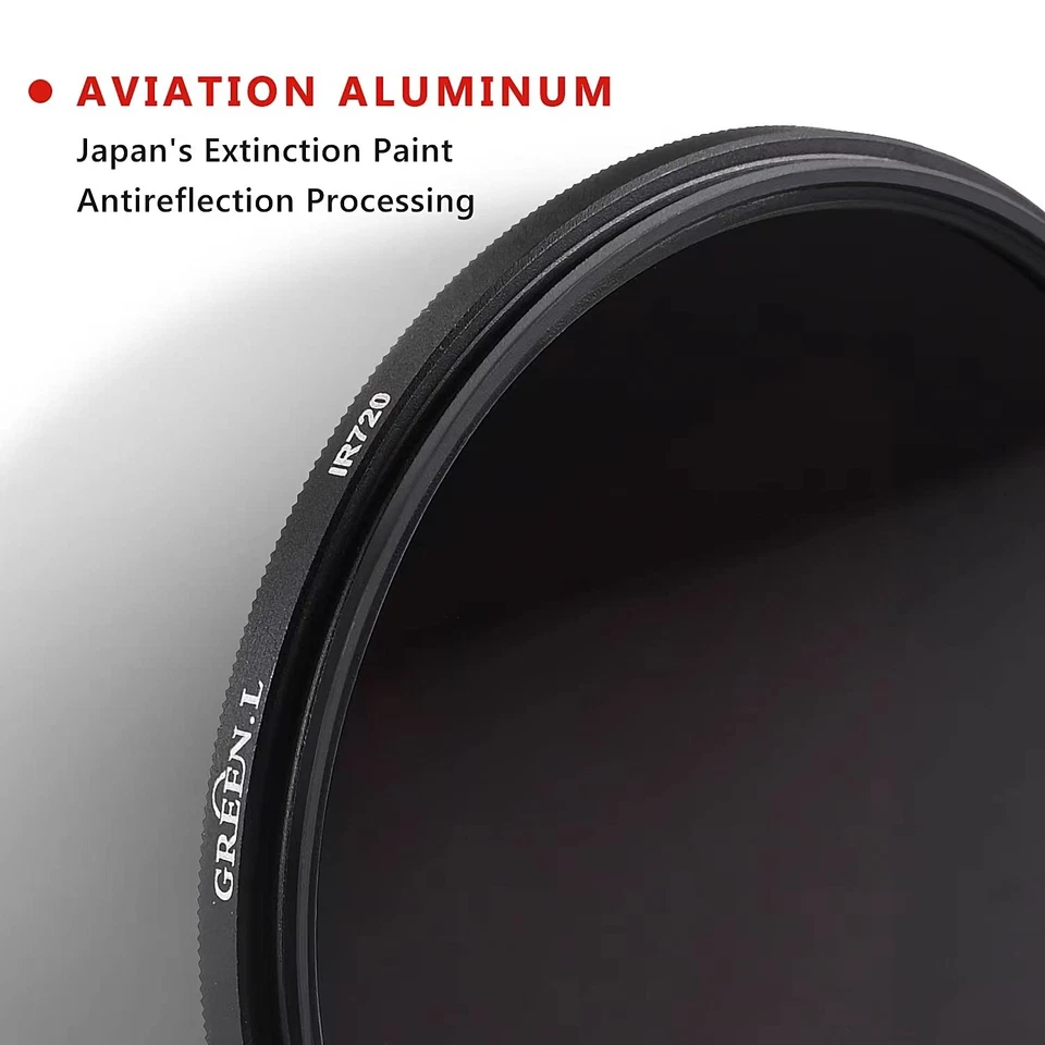 67mm Infrared Filter IR 720nm R72 Filter for Camera Lens Photography - Image 3 of 4