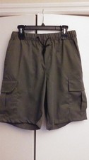 New Men's Shorts or Swim Trunks Pockets Green / Gray Large Smaller Waist 