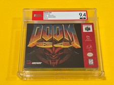 Doom 64 N64 1st Print 1997, STUNNING, PSA Grade 9.4 CIB Nintendo 64