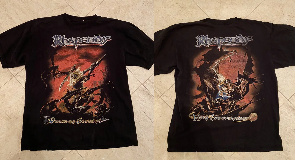 2 Sides Dawn of Victory Rhapsody of Fire Shirt Black Unisex S-5XL