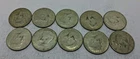 (Lot 41) 1965-69 40% Silver Kennedy Half Dollar Lot Of 10 Halves