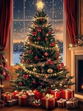 Diamond Art Kit for Adults 12x16inch - 12x16in 30x40cm Christmas Tree