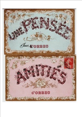 2 verschiedene Ansichtskarten D'Orbec Periode ca. 1910