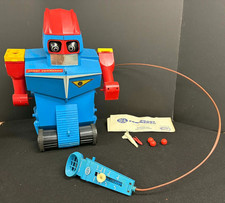 VINTAGE IDEAL ROBOT COMMANDO W/ BOX BALLS-ROCKET-DIRECTIONS UNTESTED