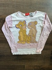Vintage Lion King Pajamas Size 10 Disney Store Simba Nala Long Sleeve