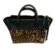 Milly Logan Leopard Calf hair Satchel
