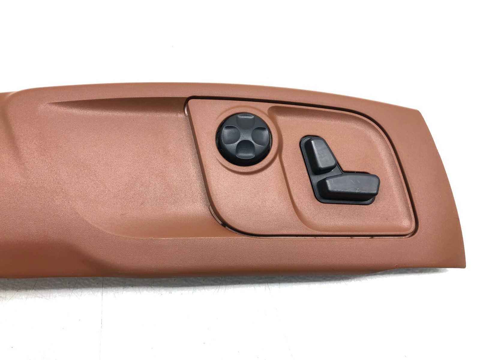 2017-2019 MASERATI LEVANTE RIGHT PASS FRONT SEAT TRIM W/ SWITCH OEM CUOIO BROWN