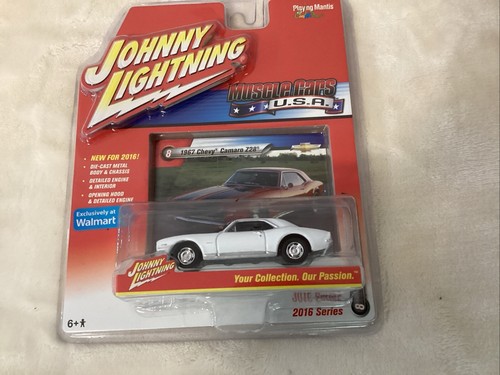 JOHNNY LIGHTNING MUSCLE CARS EE. UU. Lote de 2 65 Ford Mustang y 67 Chevy Camaro 1:64 - Imagen 6 de 8