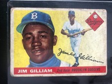1955 Topps Set-Break #  5 Jim Gilliam VG-VGEX
