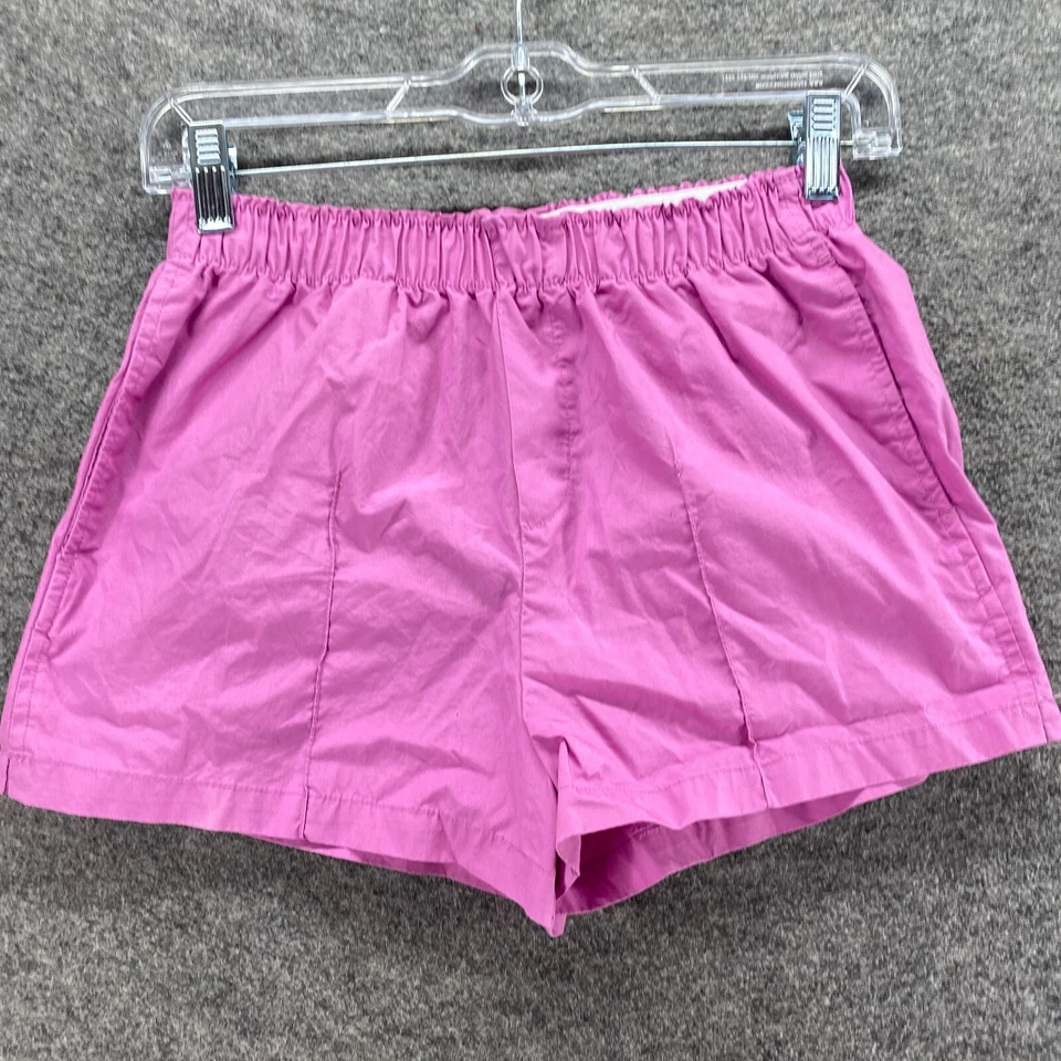 Pantalones Cortos Urban Outfitters Mujer XS Púrpura Tiro Alto Chino Algodón Pull On Bolsillos Foto 4 de 4