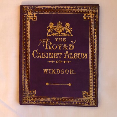Album von Royal Windsor Leporello im Jugendstileinband um 1862 ,24 Lithographien