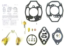 Rochester 1 BBL BC BV B 1932-1962 Carburetor Kit 235 L6 Chevy With Brass Float