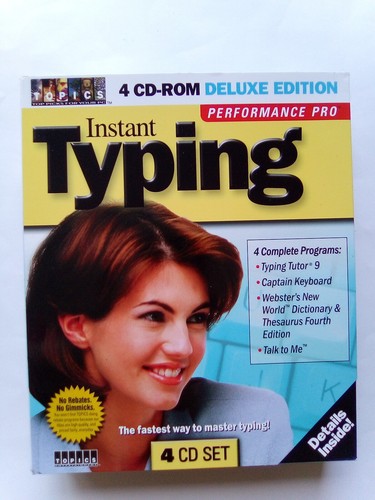 Topics Entertainment Instant Typing Performance Pro 4 CD-ROM Deluxe Edition