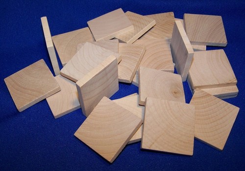 25 Natural Unfinished Hardwood 1 1 2 Square X 3 16 Wood Wooden Spacers Crafts Ebay