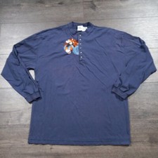 Vintage Disney Store Eeyore Tigger Winnie The Pooh Pajama Top Women's Size 2XL