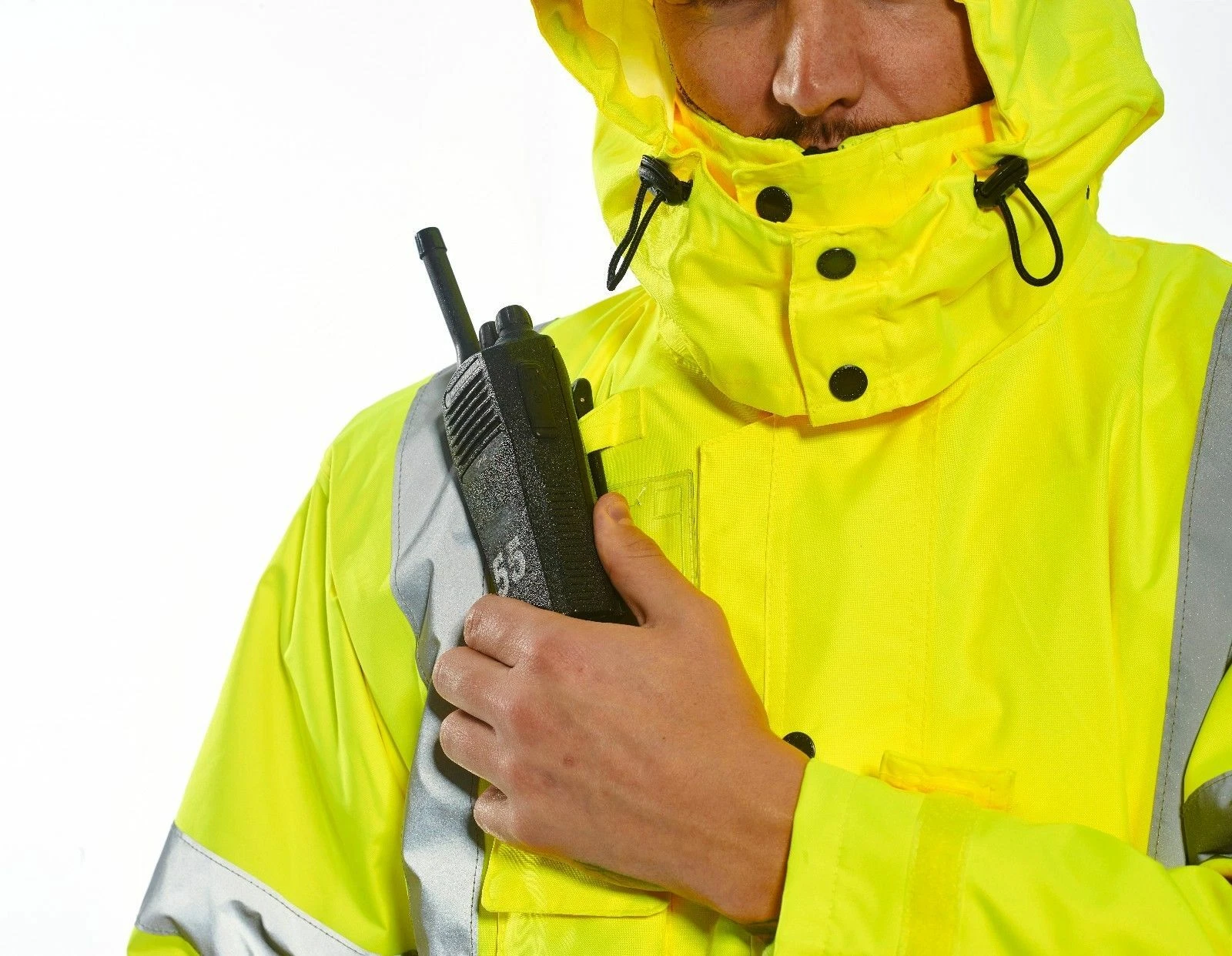 Portwest US427 Hi-Vis Reflective Waterproof 7 in 1 Safety Work Jacket ANSI image 8