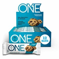 ONE Protein Bars, Chocolate Chip Cookie Dough 2.12 oz 12 Pack