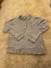 URBAN OUTFITTERS Youth Sweater Size Small Gray Sweater Half Button Up Mint