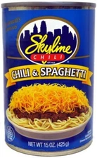 Skyline Original Chili & Spaghetti, 15oz [4-Cans]
