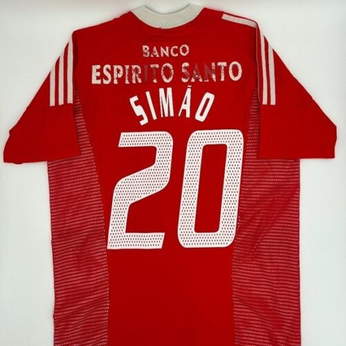 Simao #20 SL Benfica 2002/2003 Home ORIGINAL Adidas Vintage Rare Soccer Jersey (M)