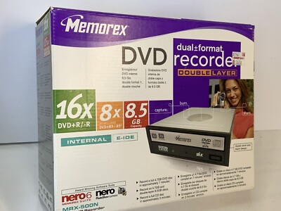 Memorex Dual Format DVD Recorder Double Layer MRX-500N 16x DVR+R/-R