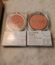 2x Flower Beauty Flower Pots Powder Blush  PEACH PRIMROSE please read