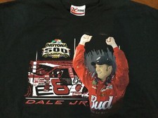 2004 Vintage Nascar DALE EARNHARDT JR  Daytona 500  Shirt Lrg NIP Dead Stock Bud