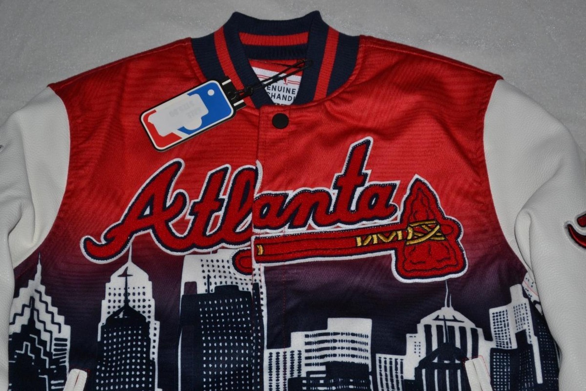 PRO STANDARD Men's ATLANTA BRAVES MULTI REMIX Varsity Jacket NEW