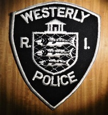 GEMSCO NOS Vintage Collectible Patch POLICE WESTERLY RI - Original 1984 MINT