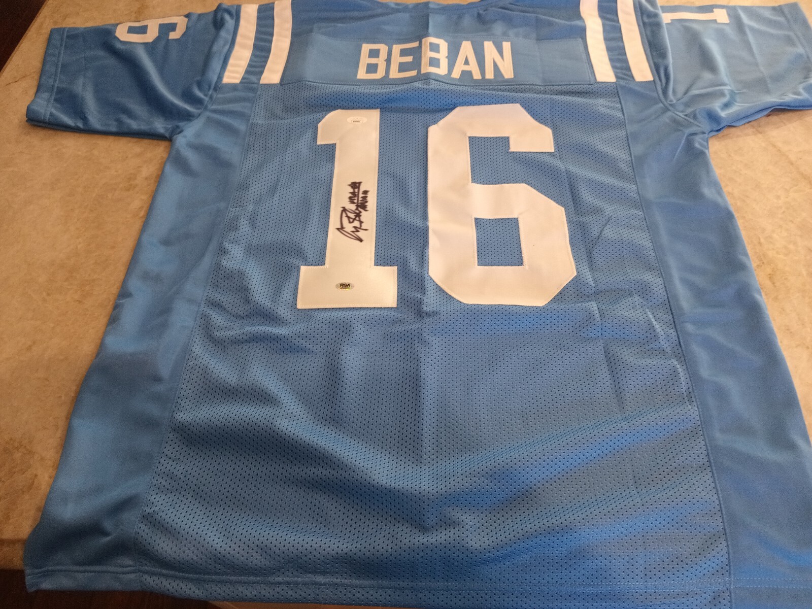 GARY BEBAN Autographed Signed UCLA Bruins 'UCLA 67 HEISMAN' Custom Jersey (RSA & JSA COA) 
