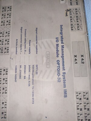 SAACKE IMS(Integrated Management System) I/O MODULE OPTOIO-32