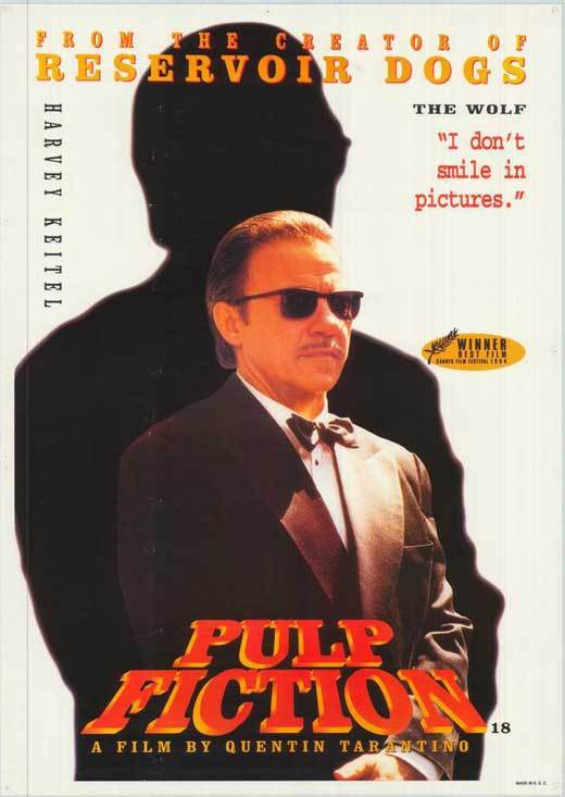 PULP FICTION Movie POSTER 27x40 D John Travolta Samuel L. Jackson