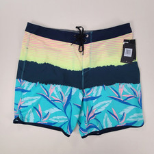 Hurley Mens Swim Trunks Adult Size 34 Blue Phantom Board Shorts Surfing Ocean
