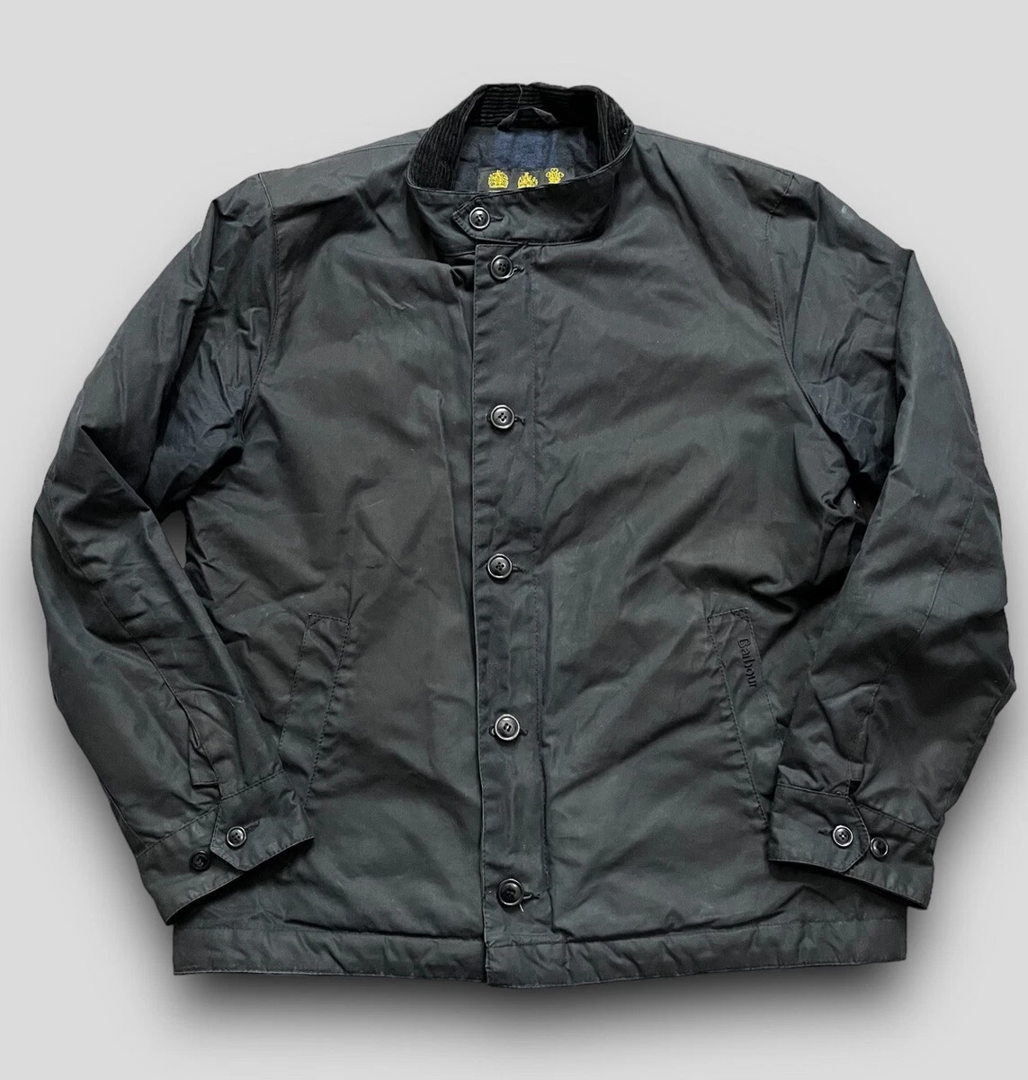 Barbour Tolk Wax Jacket Men s Medium Navy