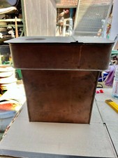 ANTIKER WASSERTOPF Wasserschiff KÜCHENHERD HOLZ B 40 cm Kupfer XXXXXVIIII