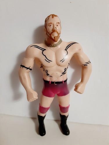 WWF JusToys Bend'ems Droz Darren Drozdov Rare Vint...