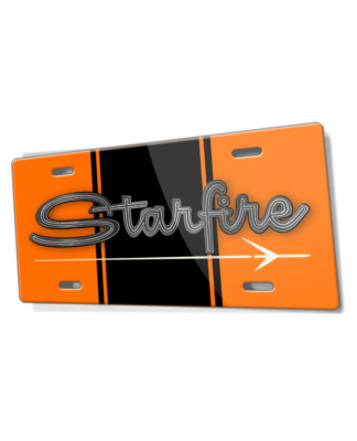 Oldsmobile Starfire Emblem 1963 Aluminum License Plate - 16 colors - Made in USA