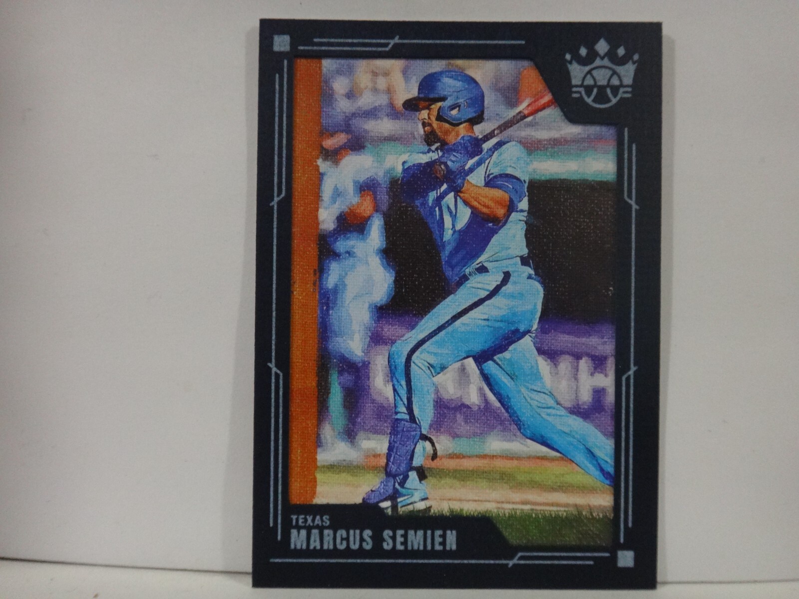 2022 Panini Diamond Kings Marcus Semien Texas Rangers #48 Blue Frame