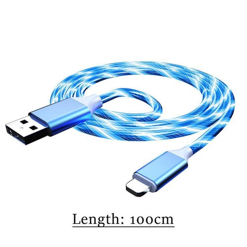 LED 100CM Fast Charge Type C USB Cable Cord For Galaxy S20 S10 S23 S21 S22 R8D7 - Picture 2 of 20