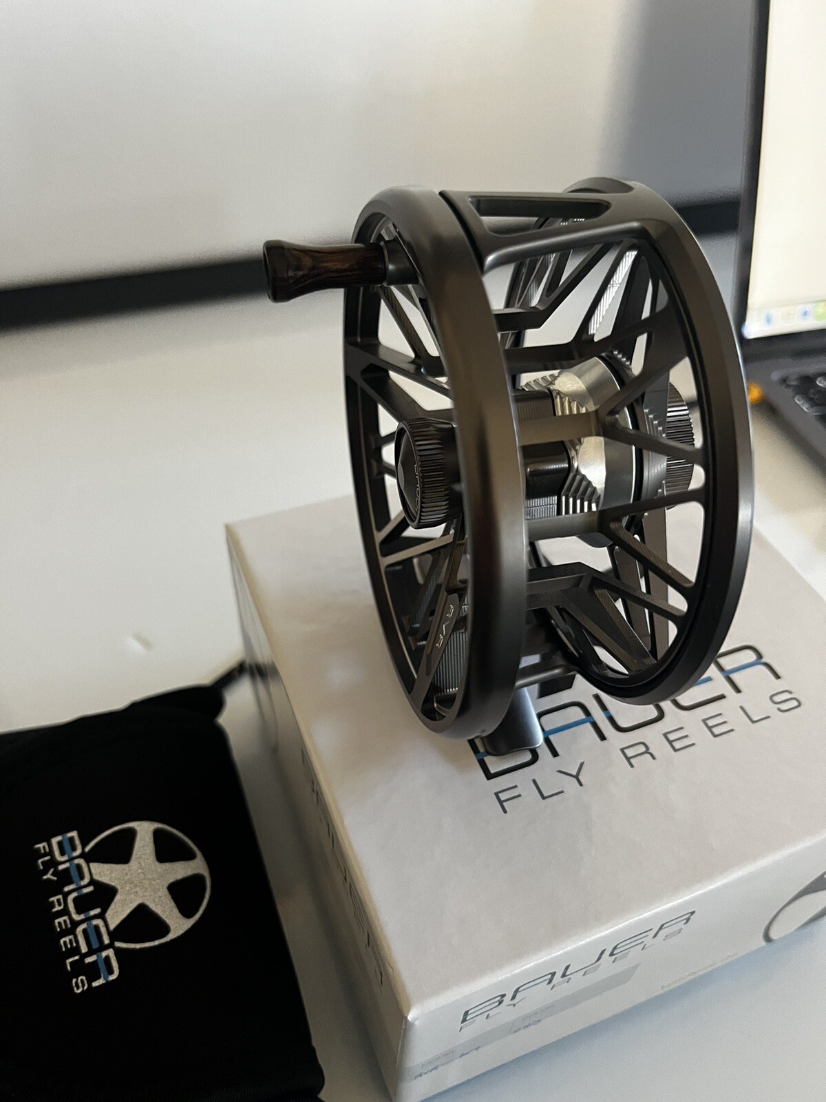 Bauer RVR 6/7 Fly Reel Charcoal/Silver